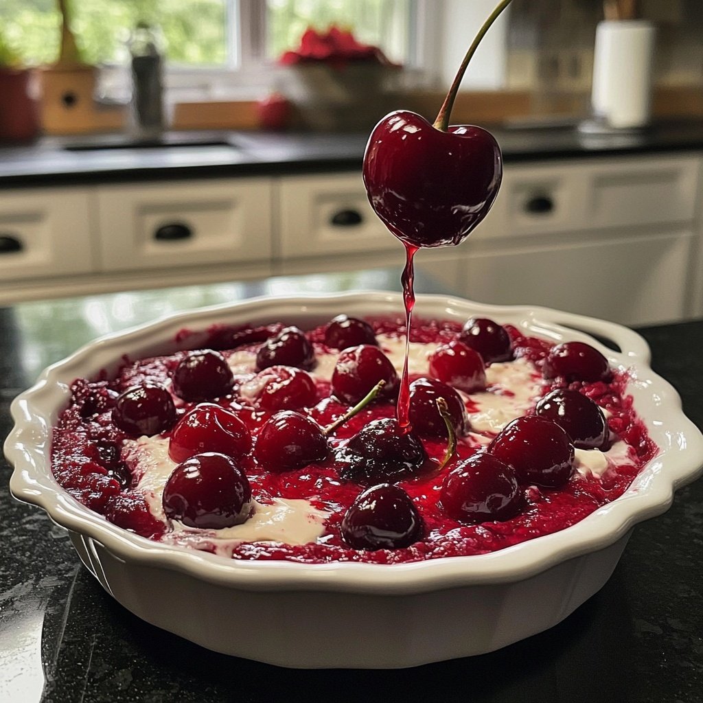 Rote Grütze mit Kirschen