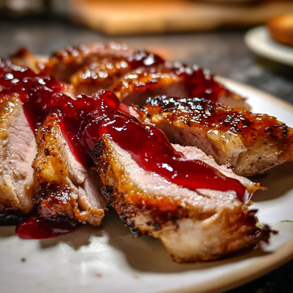 Entenbrust mit Kirschsauce