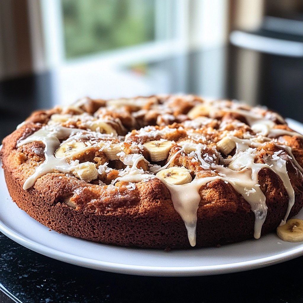 Bananenkuchen mit Kokos