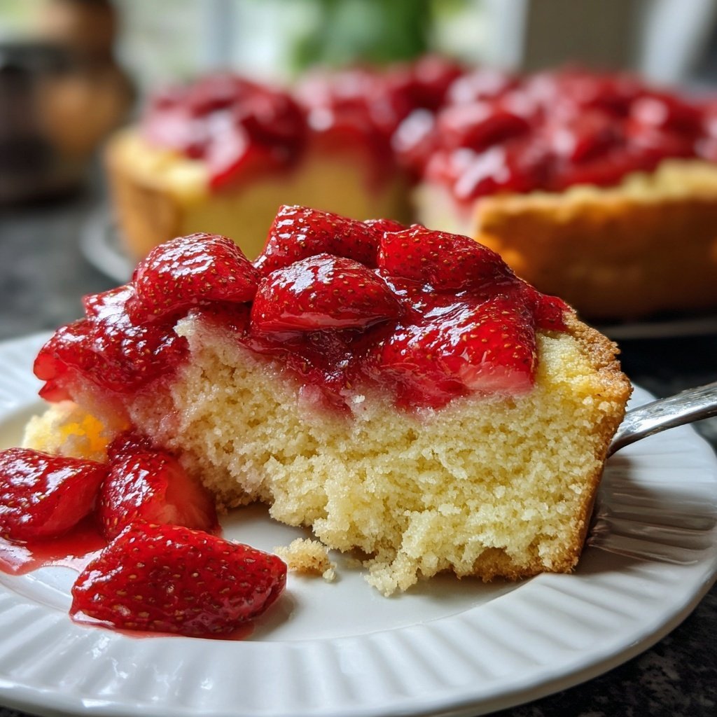 Erdbeerkuchen Leicht