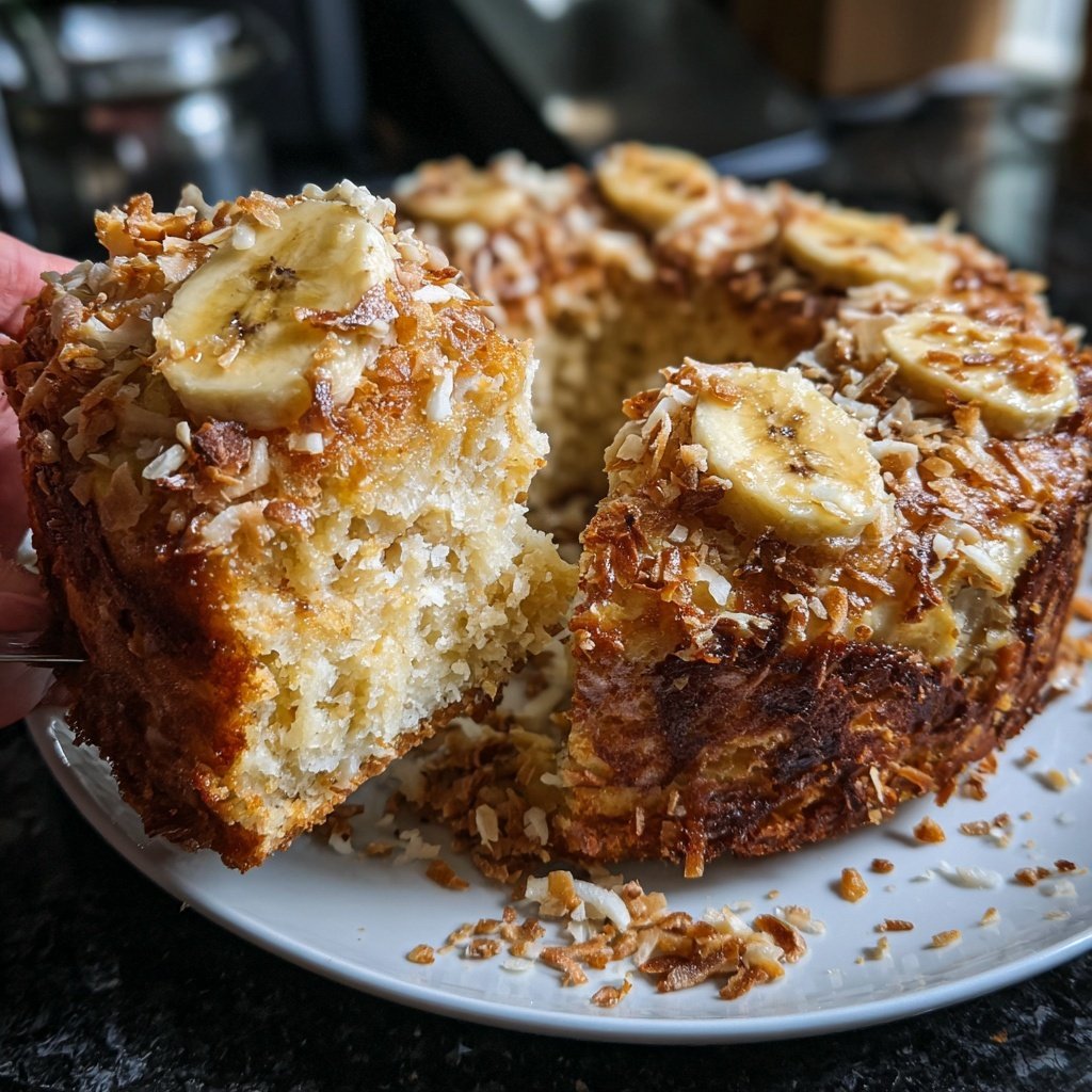 Bananenkuchen mit Kokos